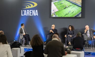 Da sinistra, Federico Lorefice, direttore di Grande Cucina, che ha moderato il talk, Nardo Filippetti, Federica Damiani e Mauro Santinato
(Tutte le foto sono di Brambilla / Serrani)
